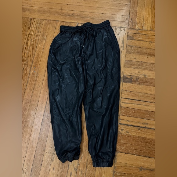 BLANKNYC Vegan Leather Jogger Pants. - Picture 2 of 2